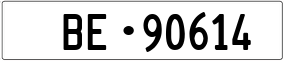 Truck License Plate